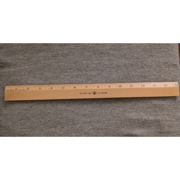 Vintage Westcott 15 Inch Wood Ruler - Picture 4 of 5